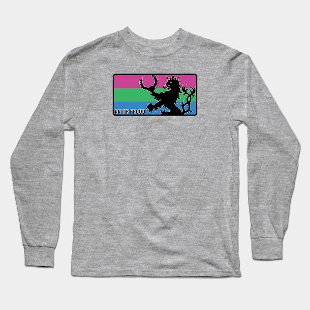 An Tir Pride - Polysexual - Oblong Long Sleeve T-Shirt by Yotebeth